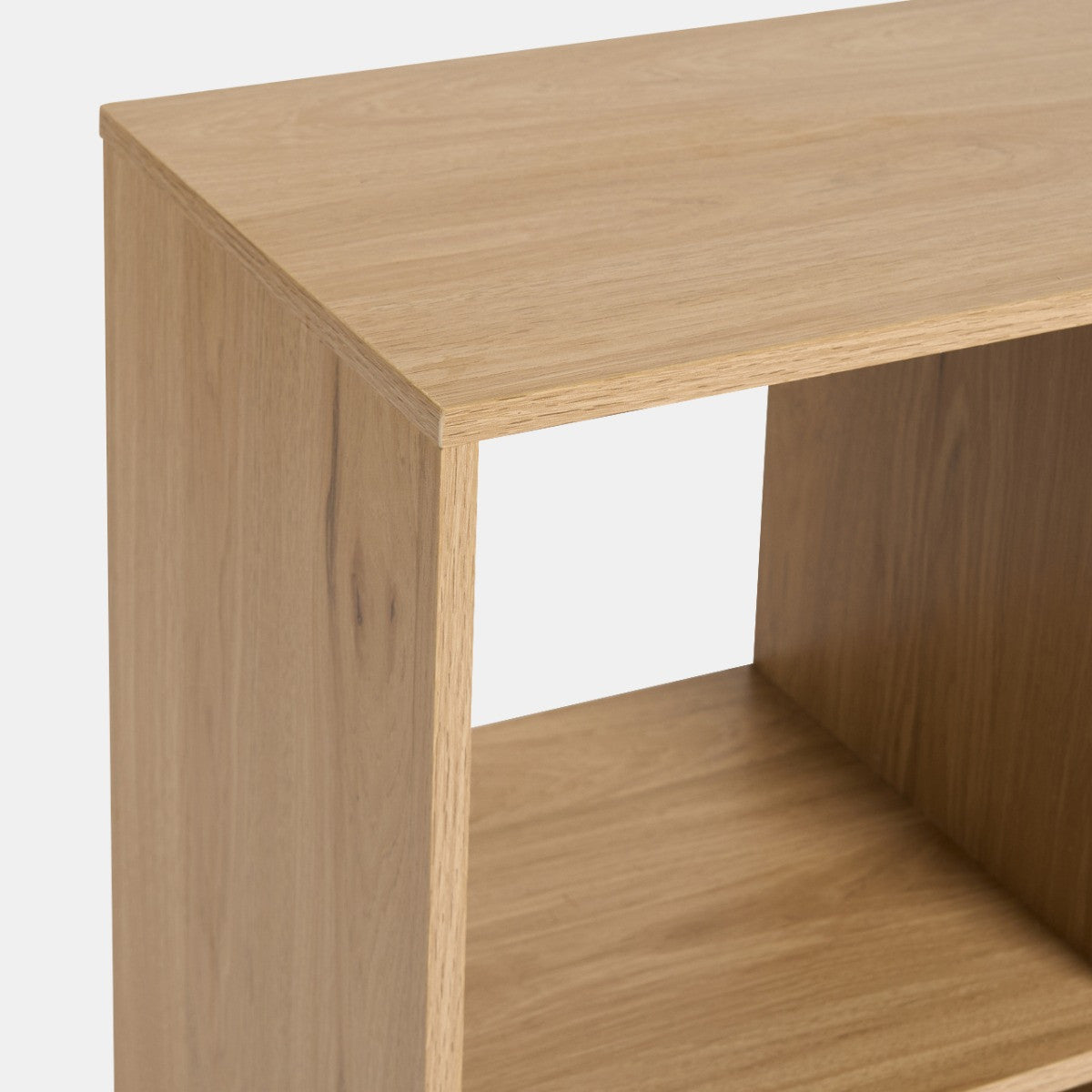 Dallas 2 Cube Panel Storage Unit - Natural Wood 🇬🇧