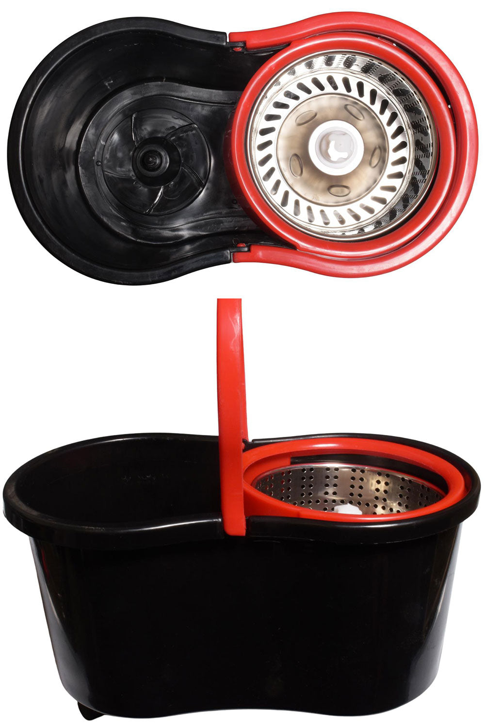 360° Magic Spin Mop & Bucket Set – Easy Floor Cleaning System with Stainless Steel Wringer & Microfiber Mop Head 🇬🇧