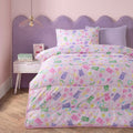 Sweeties Print Coverless 10.5 Tog Duvet Set - Pink 🇬🇧