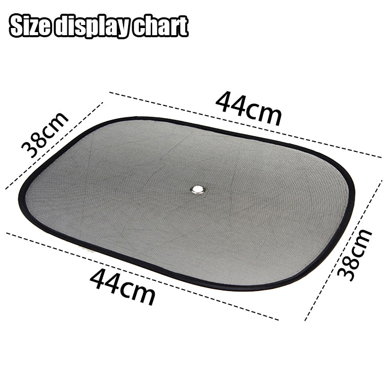 2PCS Car Sun Shade Rear Side Windows Shield Foldable Mesh Shades with Suction Cups UV Protection for Baby Kids Pets 🇬🇧