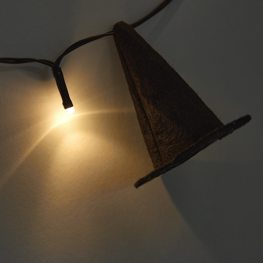 10 Pack Witch's Hat String Lights - Black 🇬🇧