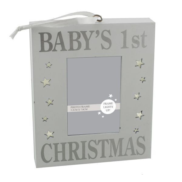 Light Up MDF wall plaque Baby's first Christmas 🇬🇧