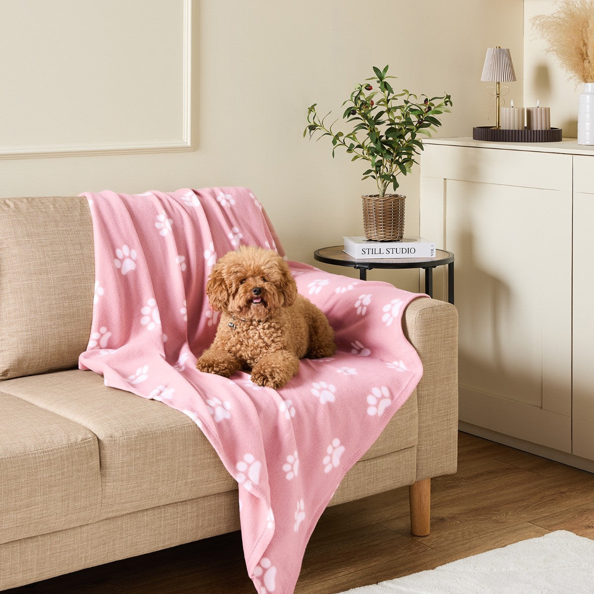 Pet Paw Print Fleece Throw 🇬🇧