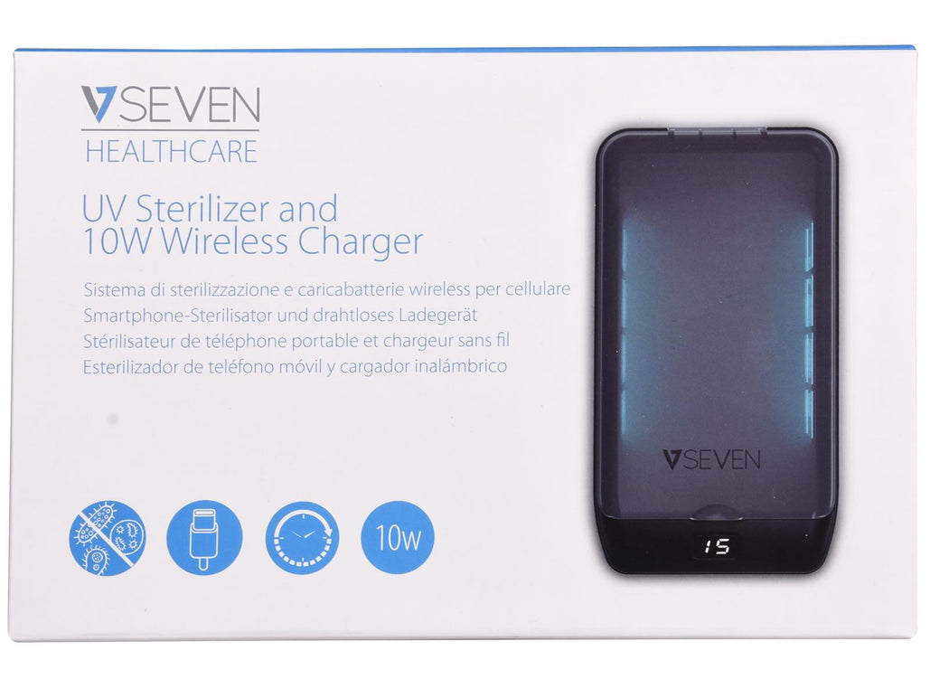 UV Phone Sanitiser Box with 10W Wireless Charger - Black 🇬🇧