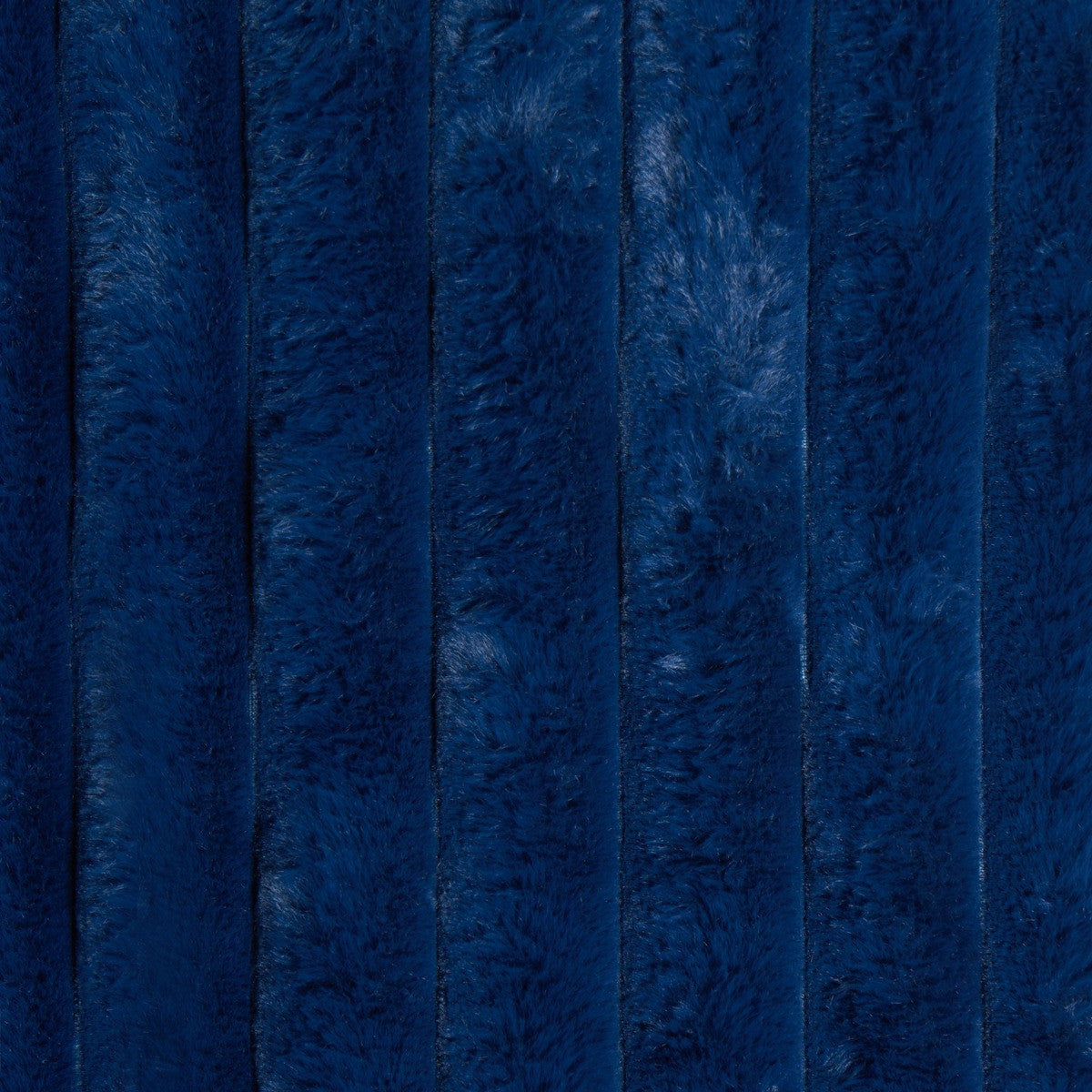 Faux Fur Thick Ribbed Throw - Navy 🇬🇧