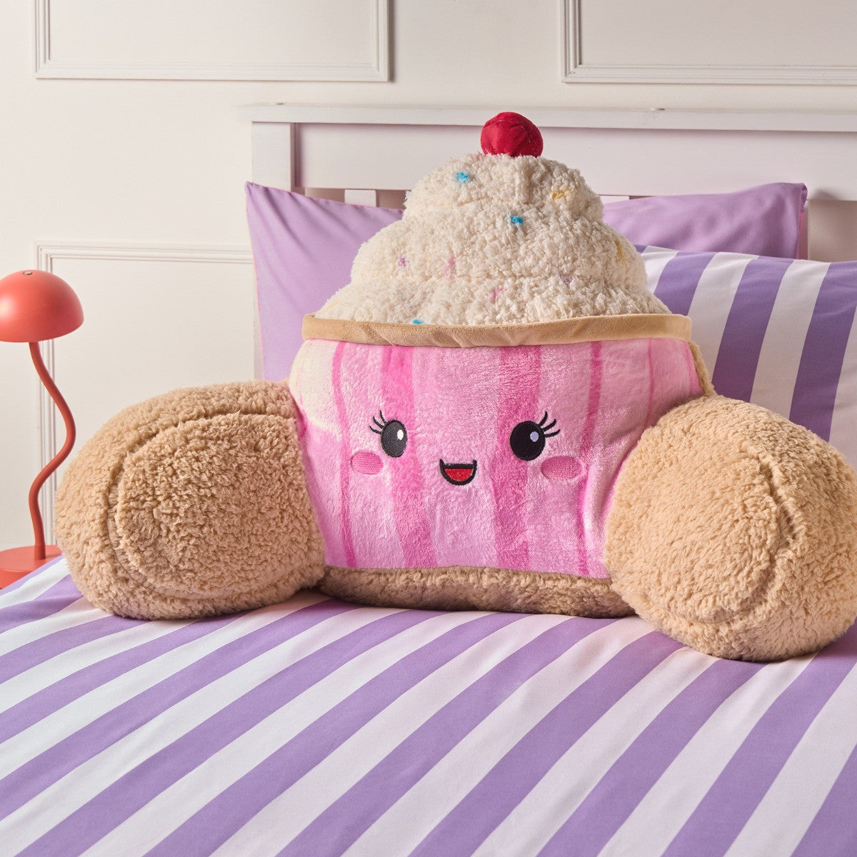 Sprinkles The Cupcake Cuddle Cushion - Pink/Natural 🇬🇧