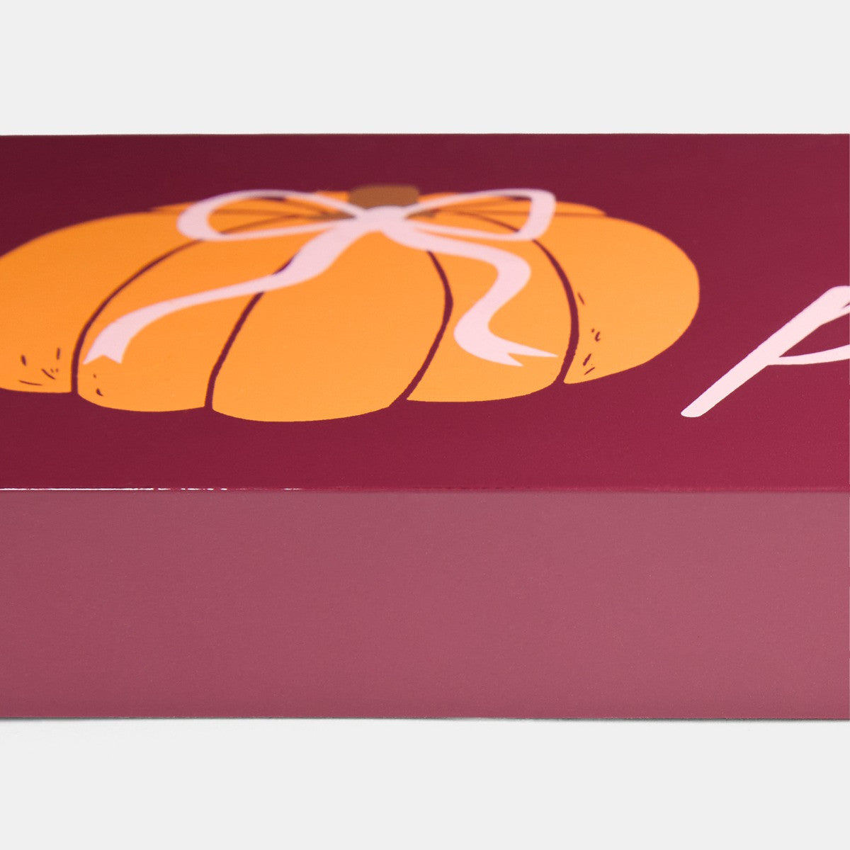 Hello Pumpkin Slogan Ornament - Burgundy 🇬🇧