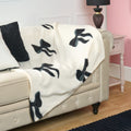 Bow Print Fleece Throw 🇬🇧