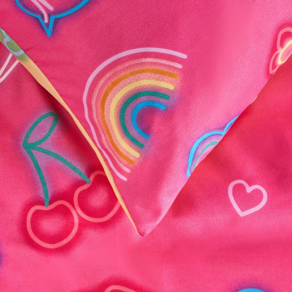 Neon Lights Duvet Cover Set - Magenta 🇬🇧
