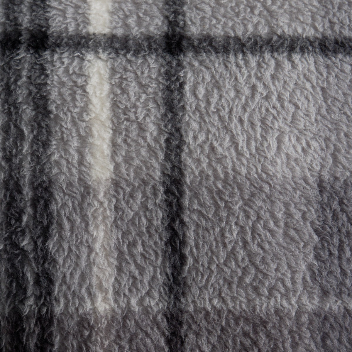 Tartan Check Print Teddy Dressing Gown, Adults - Charcoal 🇬🇧