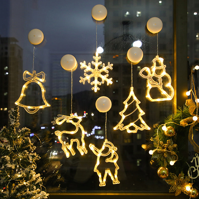 32cm Assorted Colours Christmas Lights Hanging Plastic Light Up Indoor Window Decoration Christmas Bells with Bow Design 🇬🇧