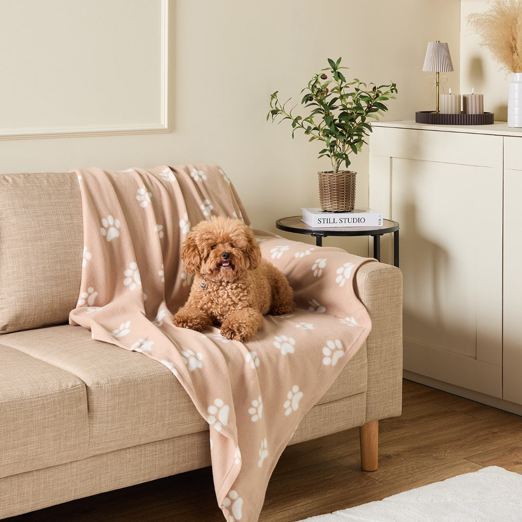 Pet Paw Print Fleece Throw 🇬🇧