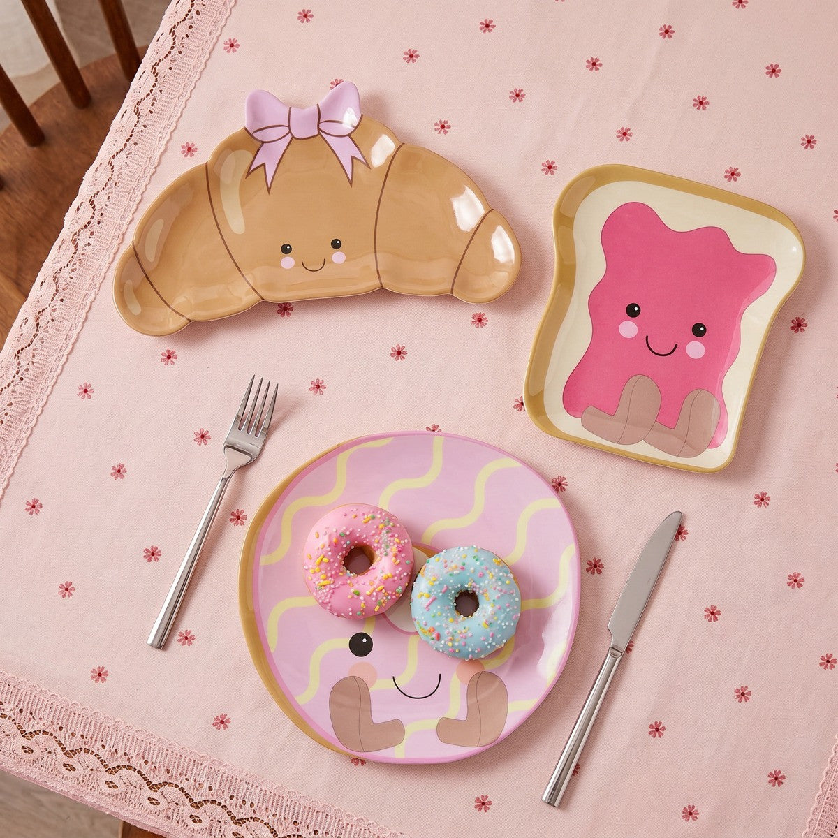 3 Pack Sweetie Pie Shaped Plates - Multi 🇬🇧