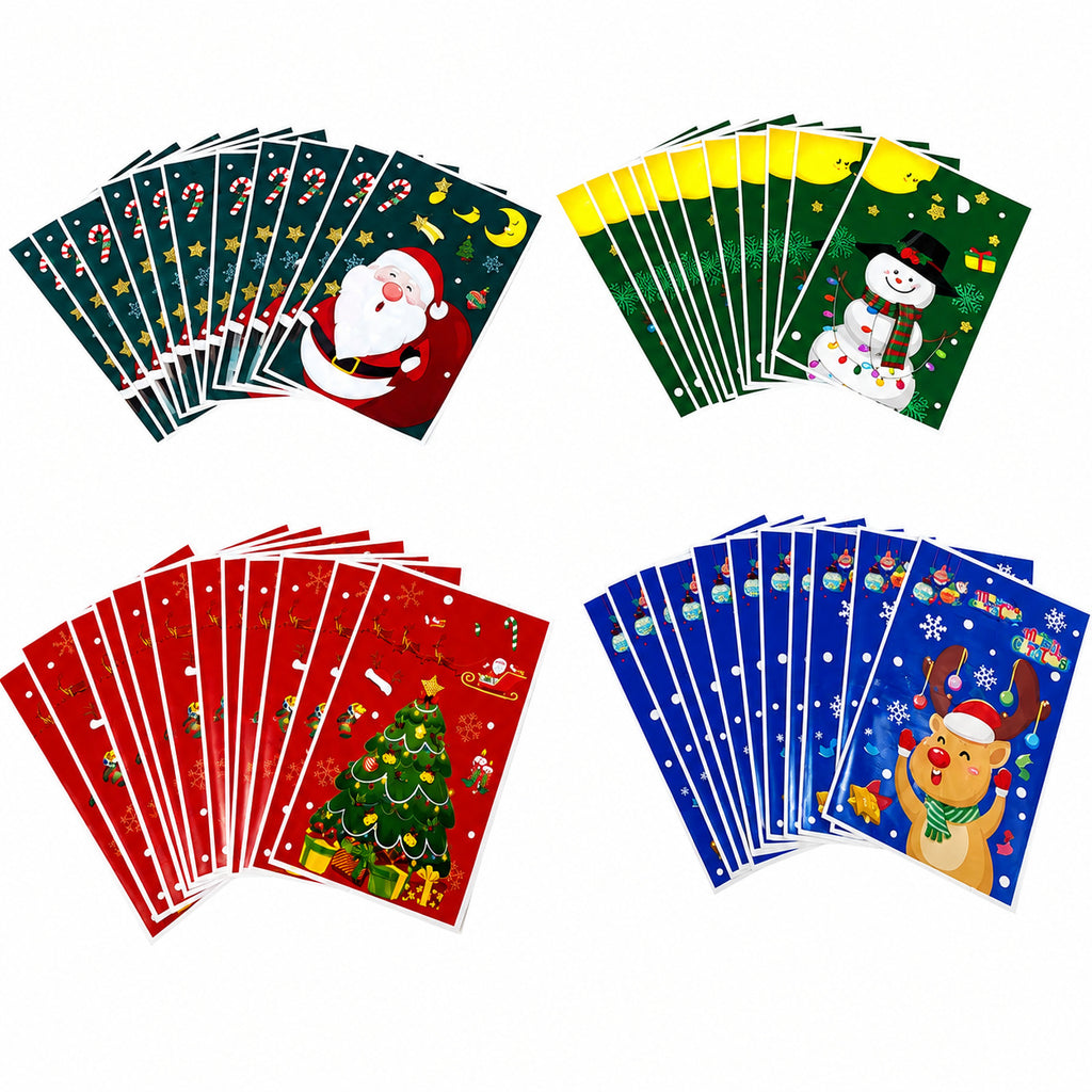 50pcs Christmas Gift Bags 4 Designs 🇬🇧