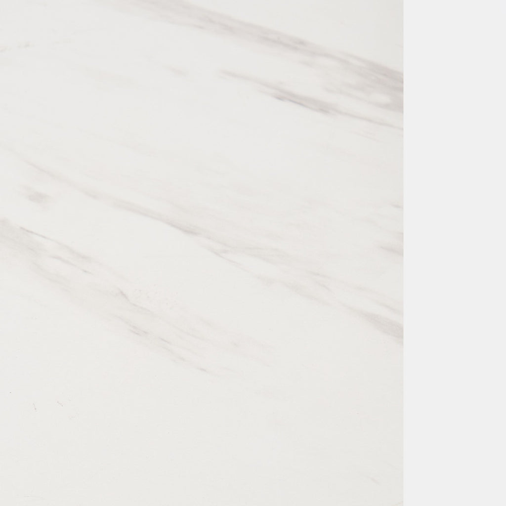 Manhattan Marble Effect Semicircle Console Table - Gold/White 🇬🇧