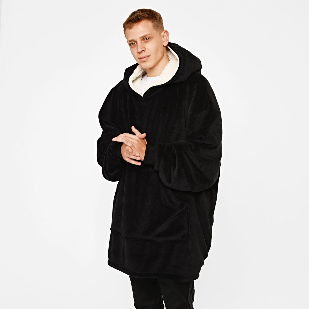 Supersoft Hoodie Blanket, Adults - Black 🇬🇧