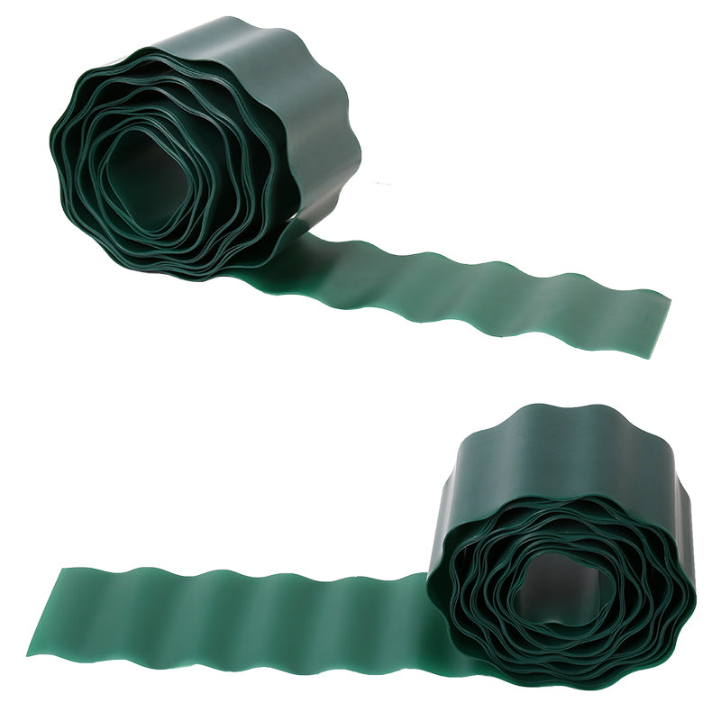 Lawn Garden Border Edging Flexible PVC Landscape Edging for DIY Flower Bed Fencing - 10cm x 9m 🇬🇧