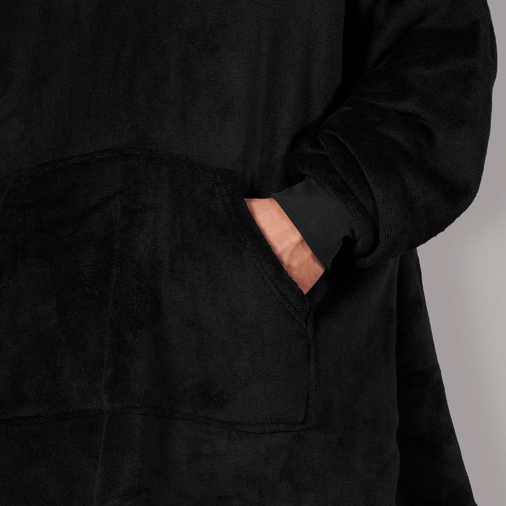 Supersoft Hoodie Blanket, Adults - Black 🇬🇧