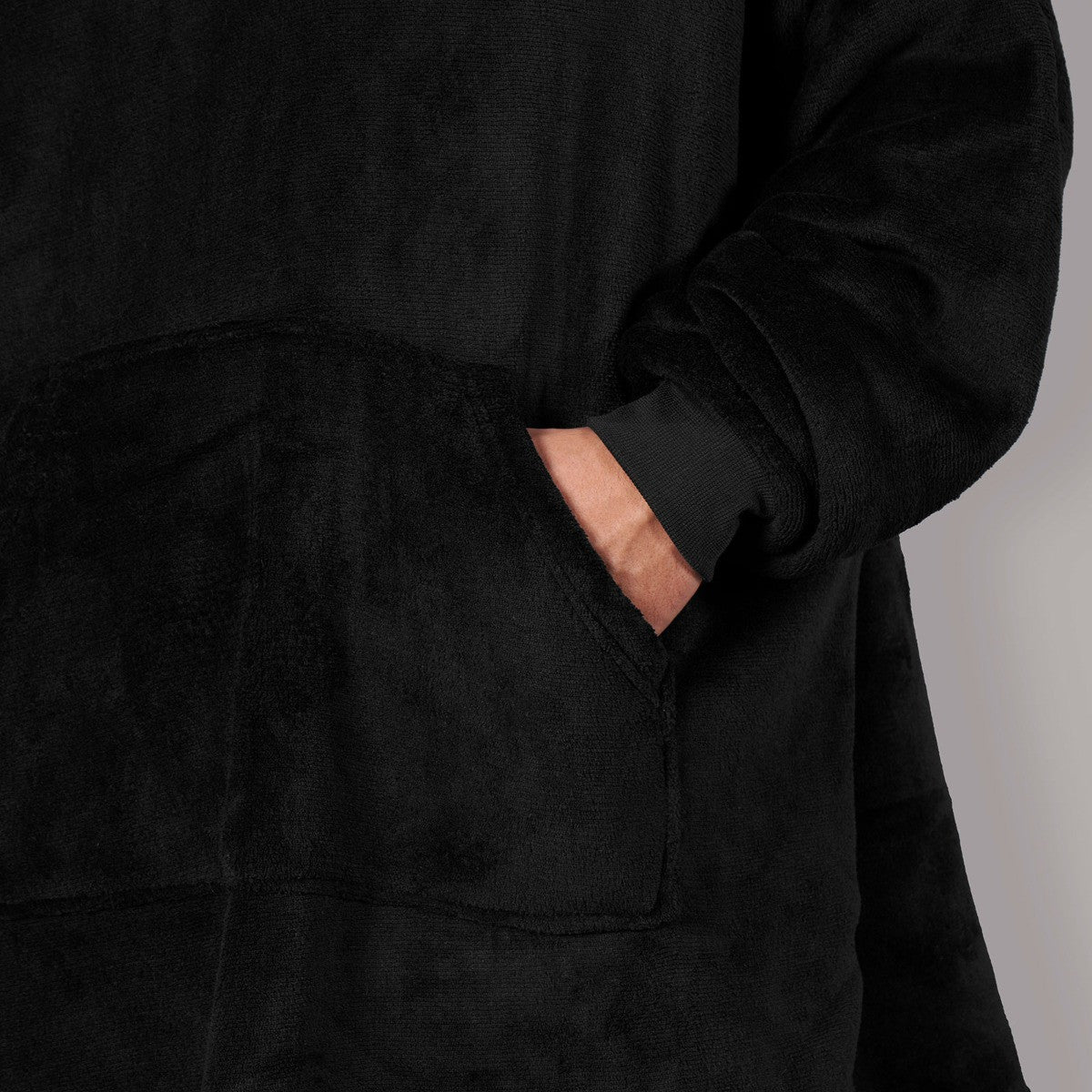 Supersoft Hoodie Blanket, Adults - Black 🇬🇧