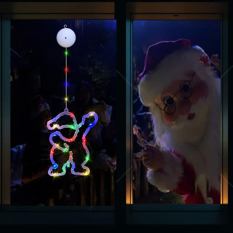 32cm Assorted Colours Christmas Lights Hanging Plastic Light Up Indoor Window Decoration Christmas Bells with Bow Design 🇬🇧