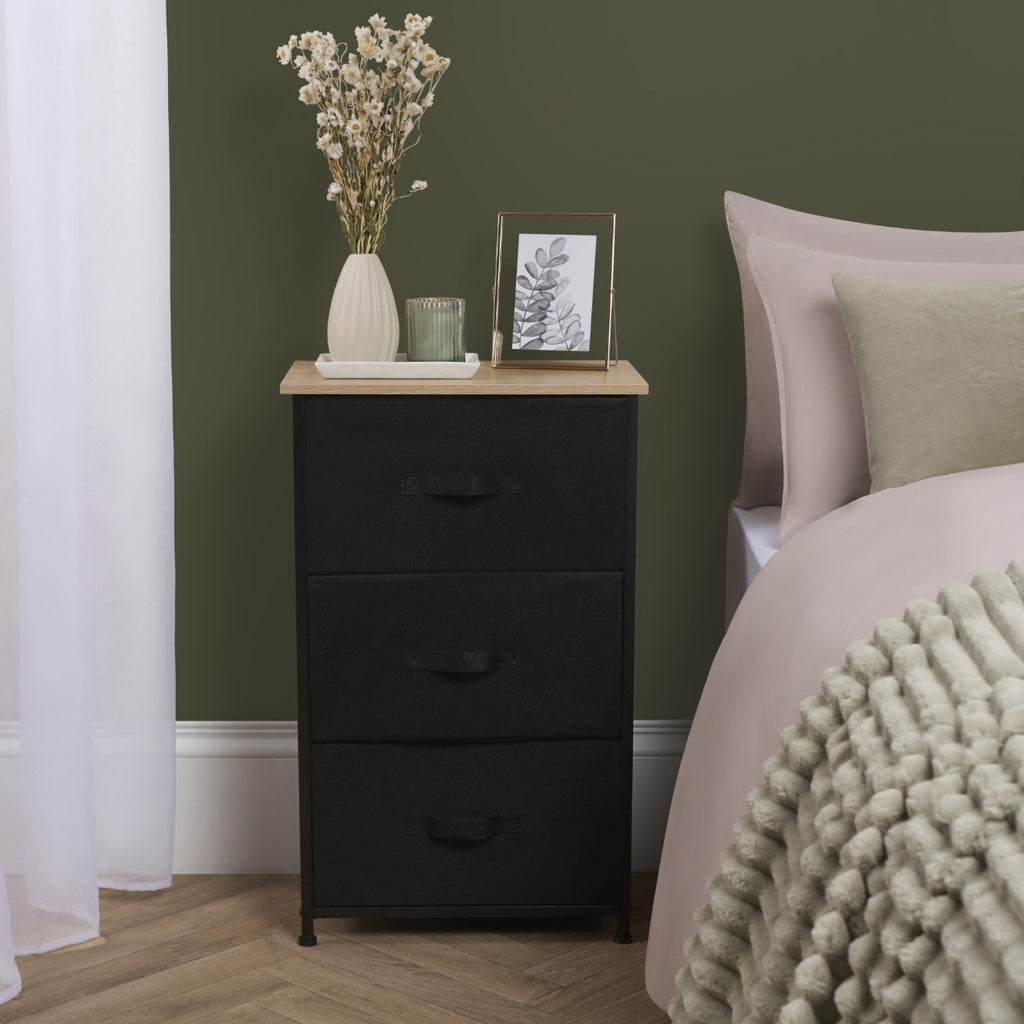 Brooklyn 3 Drawer Fabric Cabinet 🇬🇧