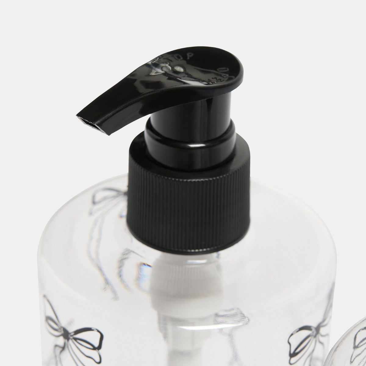 Bows Dispenser Bottles, Clear/Black - 3 Pack 🇬🇧