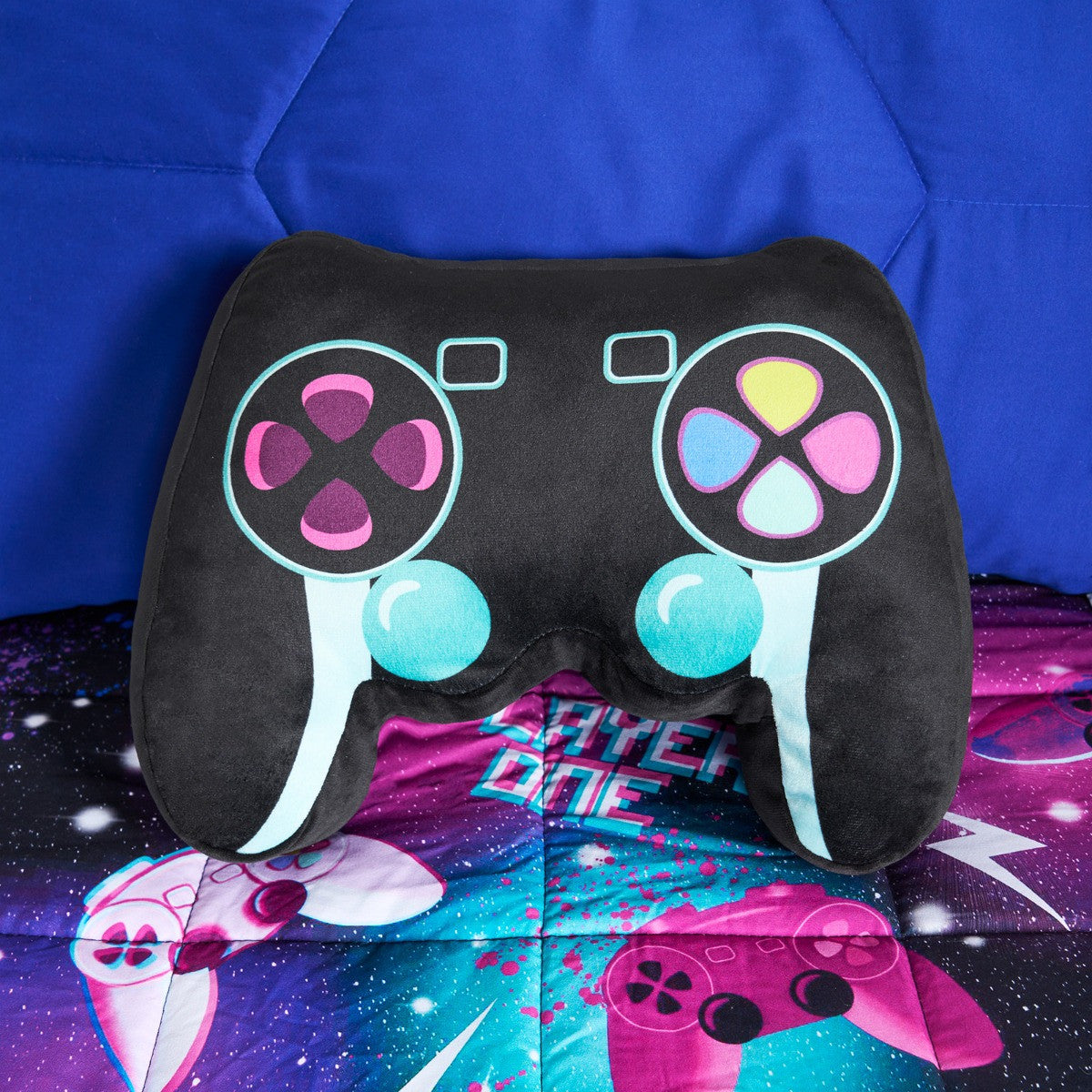 Console Remote Shaped Gamer Cushion - Black 🇬🇧