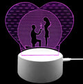 3D Illusion Night Lamp Heart 🇬🇧