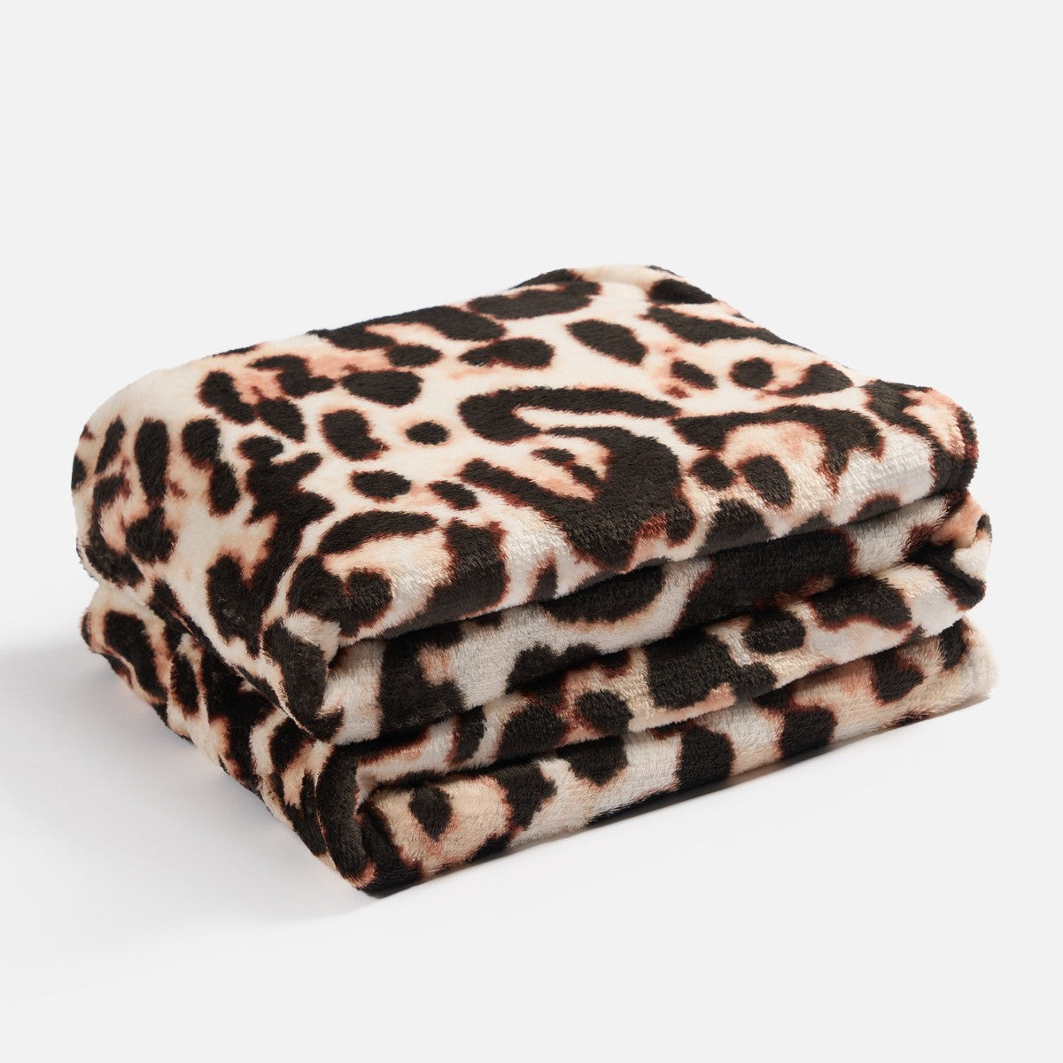Ultra Soft Leopard Print Throw - Natural 🇬🇧