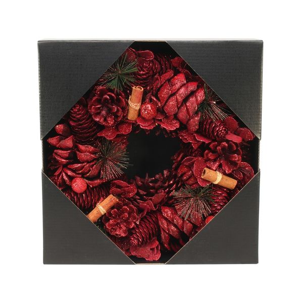 Red Glitter Cinnamon Wreath 🇬🇧