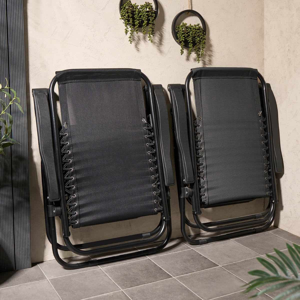 2 Pack Zero Gravity Sun Lounging Garden Chairs 🇬🇧