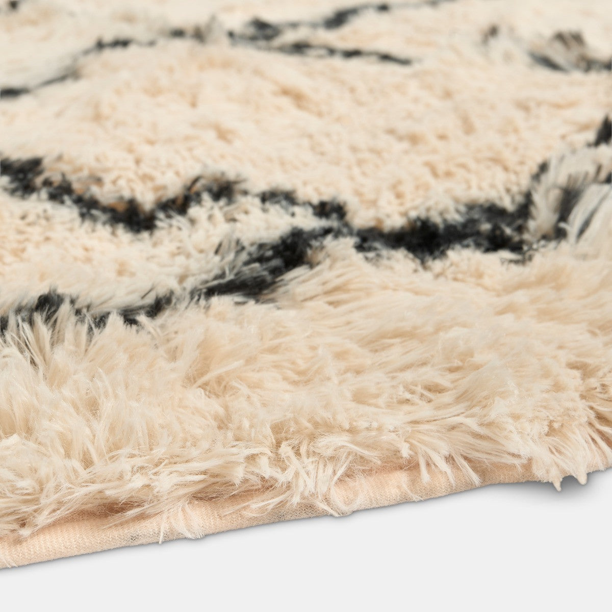Printed Fluffy Simple Geometric Rug - Monochrome 🇬🇧
