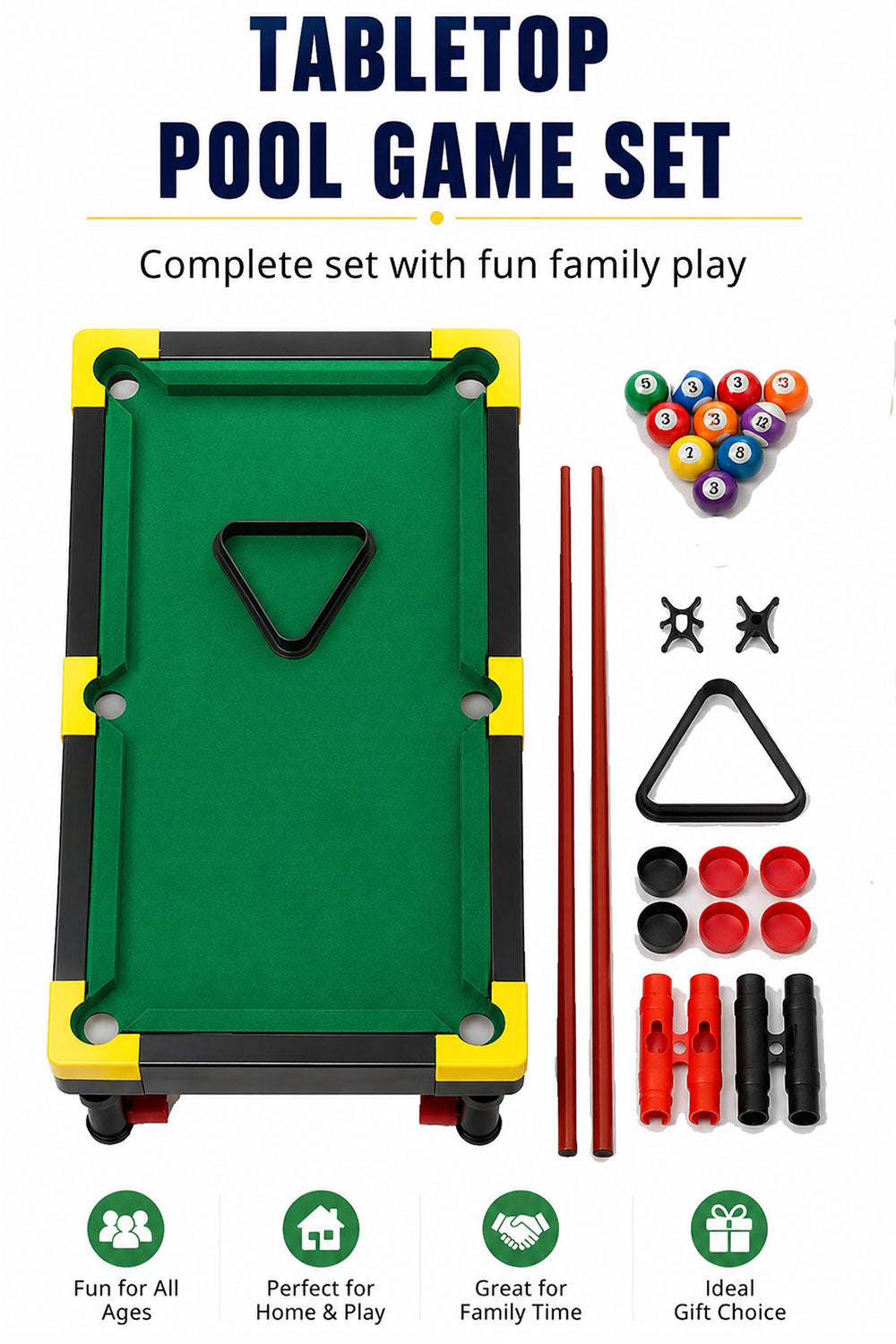 Tabletop Pool Game Set for Kids 🇬🇧