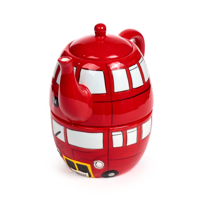Routemaster Bus Ceramic Teapot & Cup Set for 1 🇬🇧