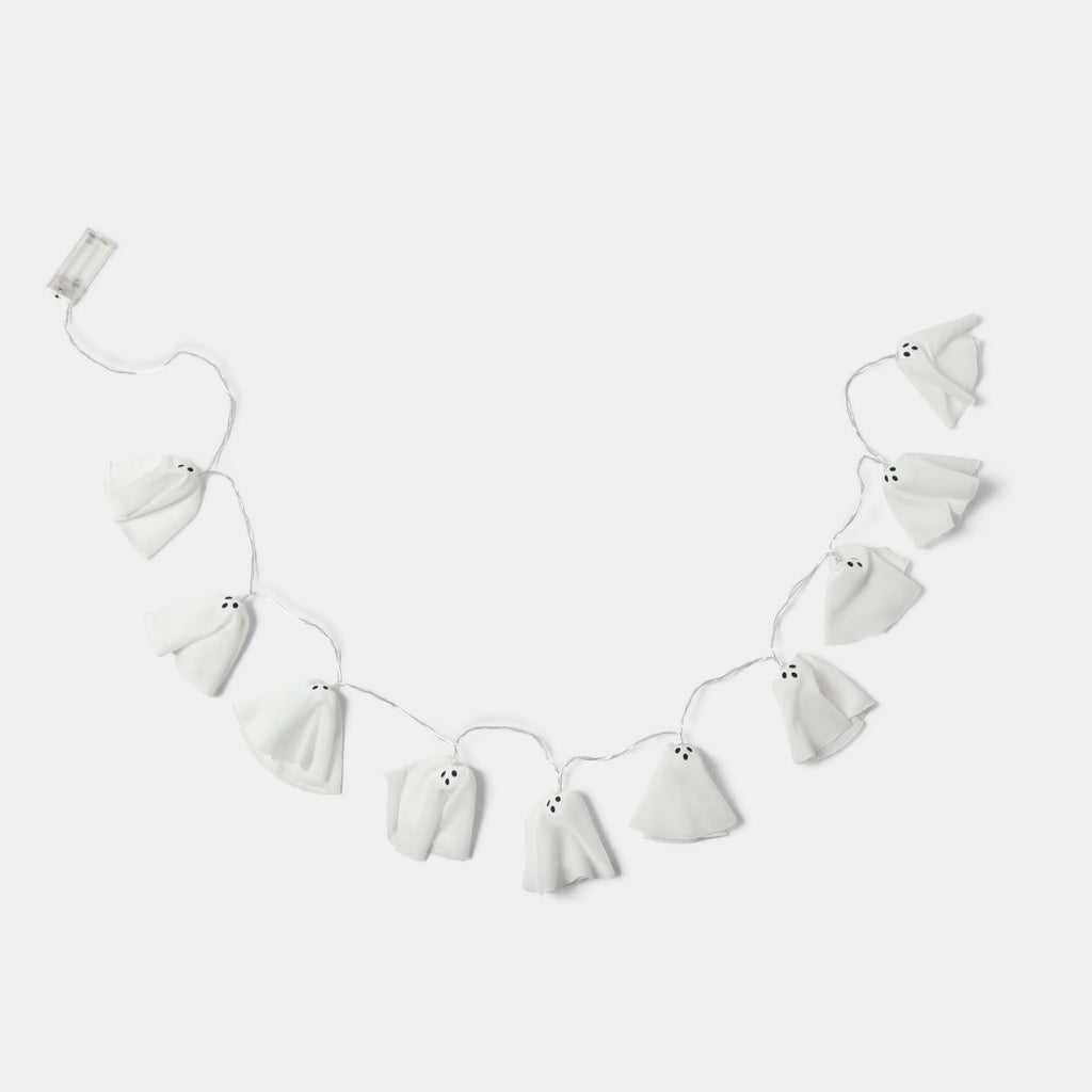 10 Pack Ghost String Lights - White 🇬🇧