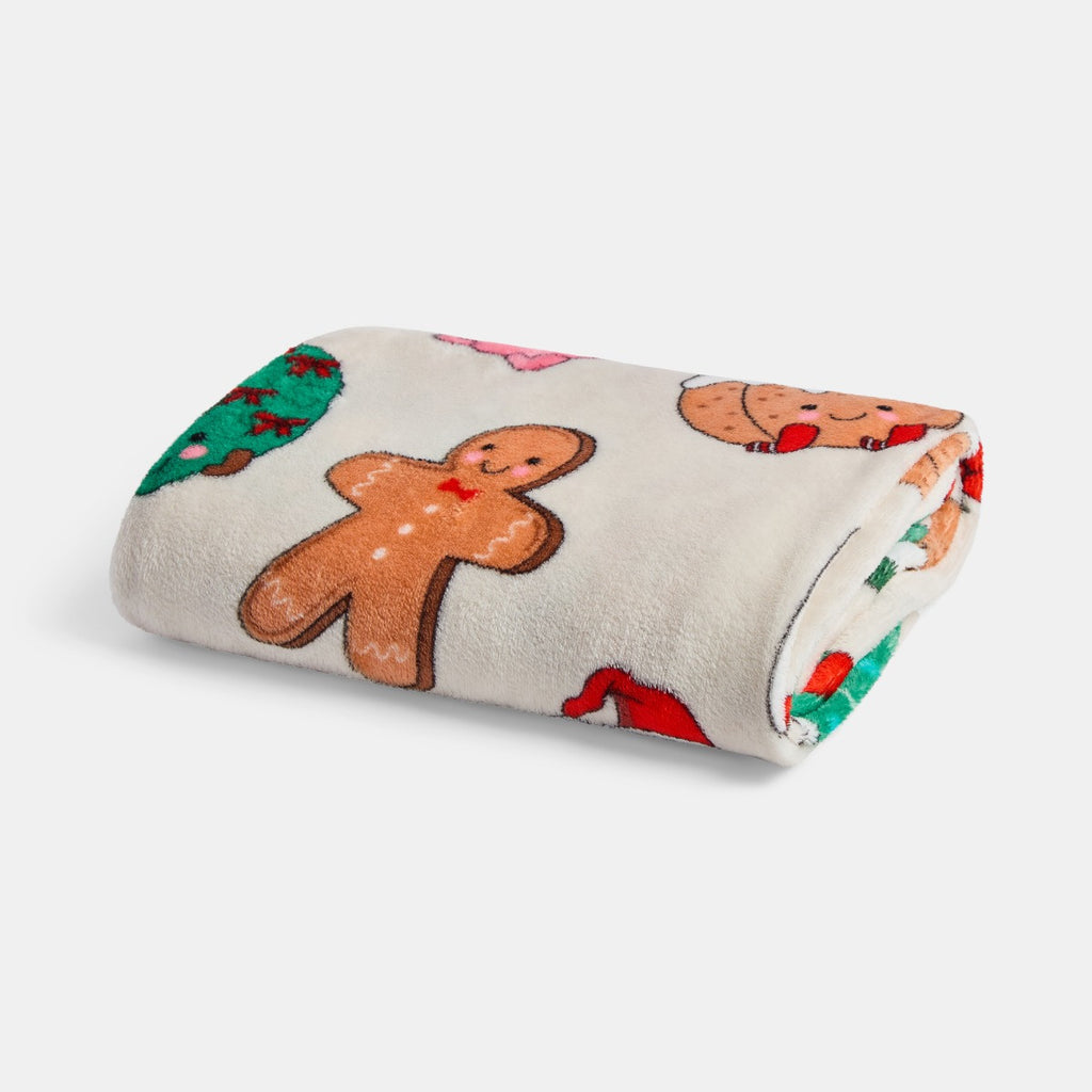 Ultra Soft Sweetie Pies Christmas Print Throw - Multi 🇬🇧