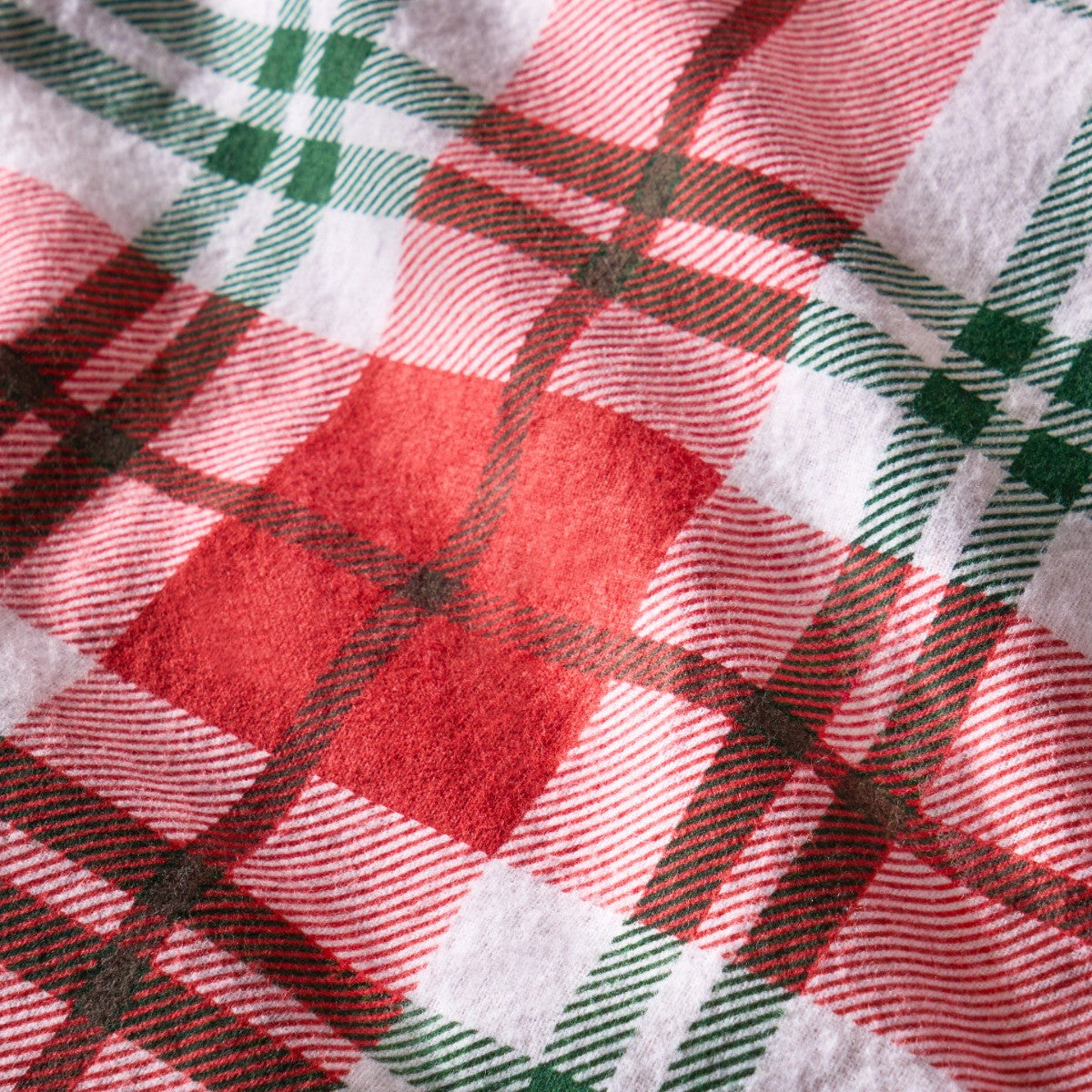Traditional Christmas Check Brushed Cotton Duvet Cover Set - Red 🇬🇧