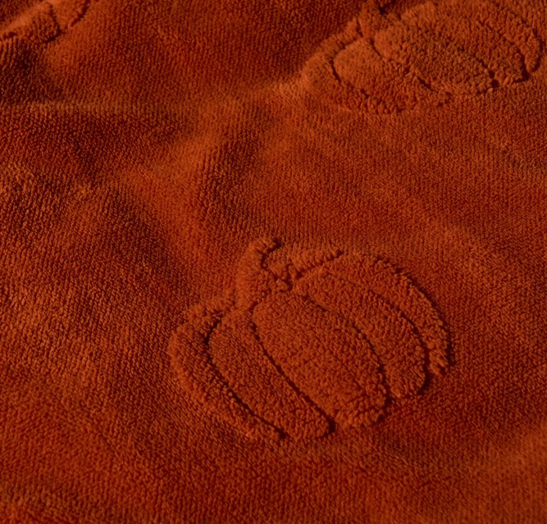 Tufted Pumpkin Teddy Duvet Cover Set - Burnt Orange 🇬🇧