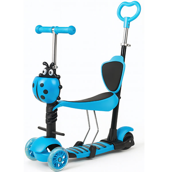 5in 1 Kids Adjustable Height Ladybug Scooter 🇬🇧