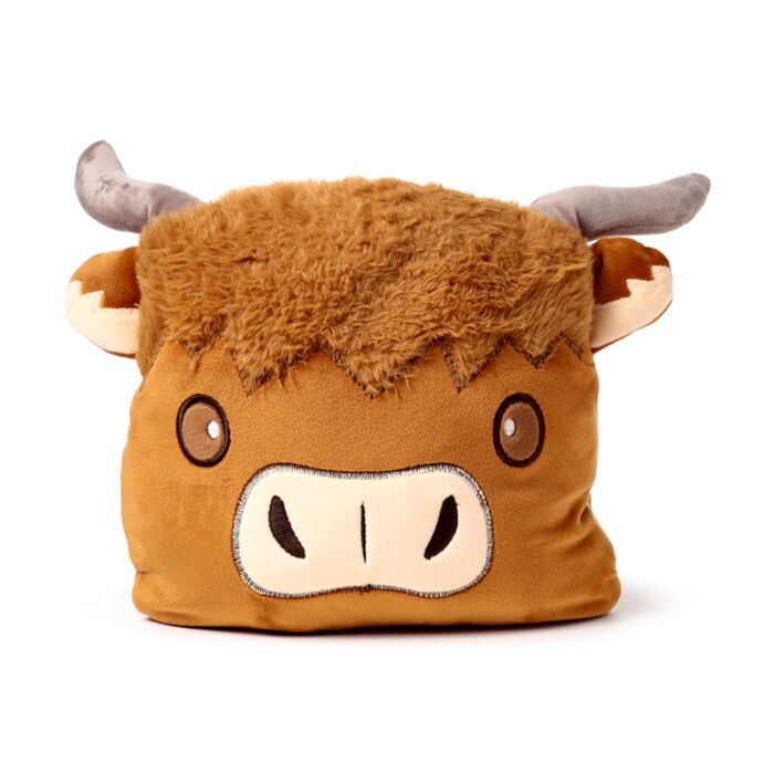 2-in-1 Blankeazzz Plush Toy & Travel Blanket - Highland Coo 🇬🇧