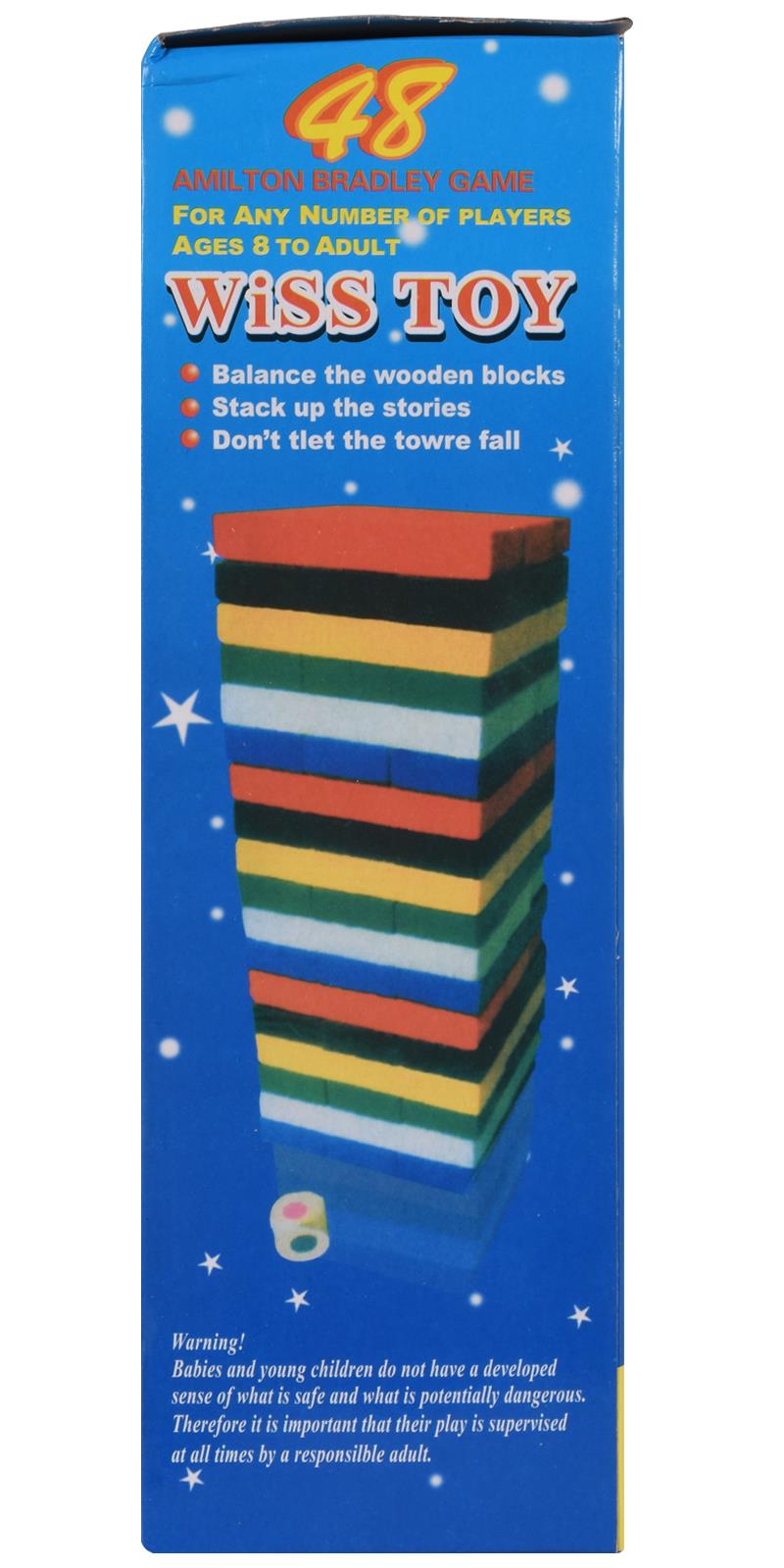 Tumble Tower Building Colourful Jenga Blocks 🇬🇧