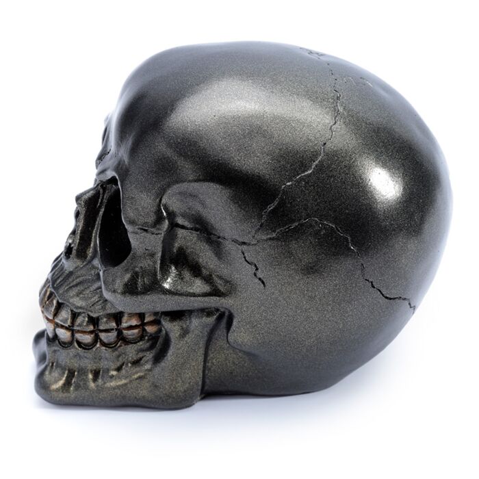 Gothic Metallic Black Skull Ornament 🇬🇧
