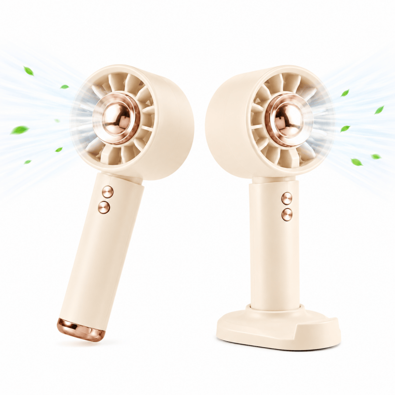 1200mAh Turbo Fan with Phone Holder Base Rechargeable Personal Fan Mini Handheld Fan Pocket Fans 🇬🇧