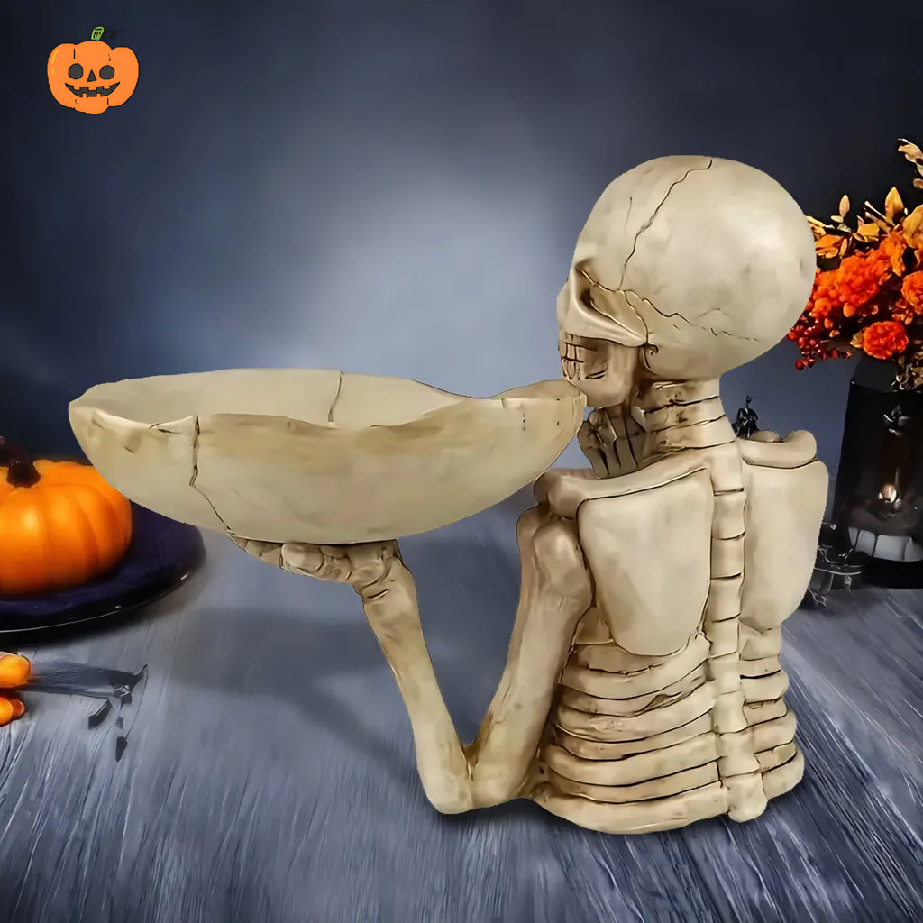 1 pcs Resin skull tray ornament with bowl 🇨🇳