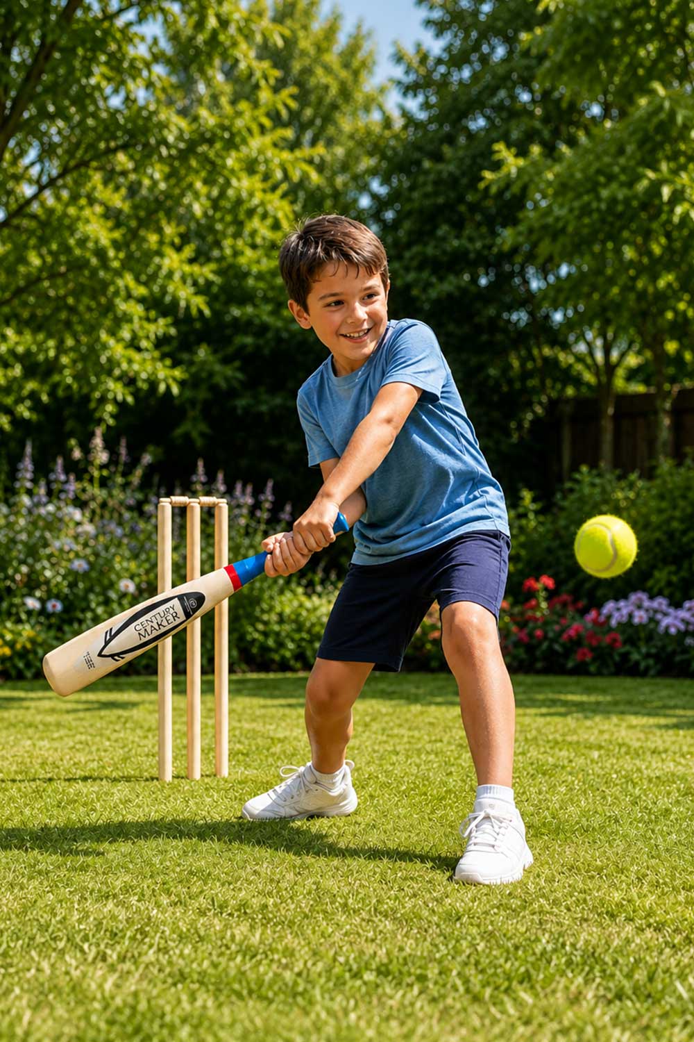 Kids Wooden Cricket & Baseball Set with Mesh Carry Bag 🇬🇧