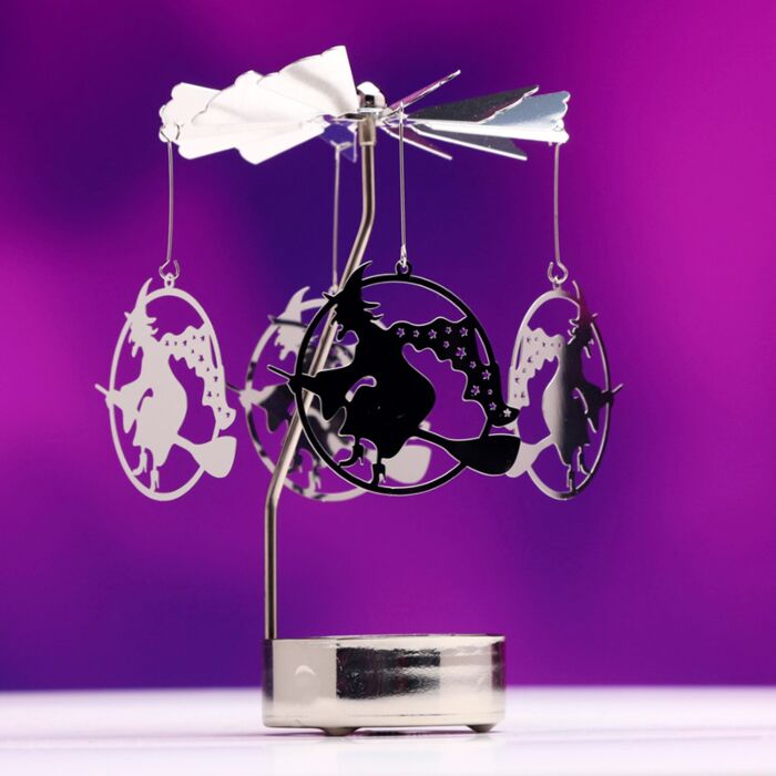 Spinning Tea Light Carousel Candle Holder - Witch 🇬🇧