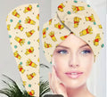 2pc Cartoon Print Bath Robe and Hair Dryer Cap 🇨🇳