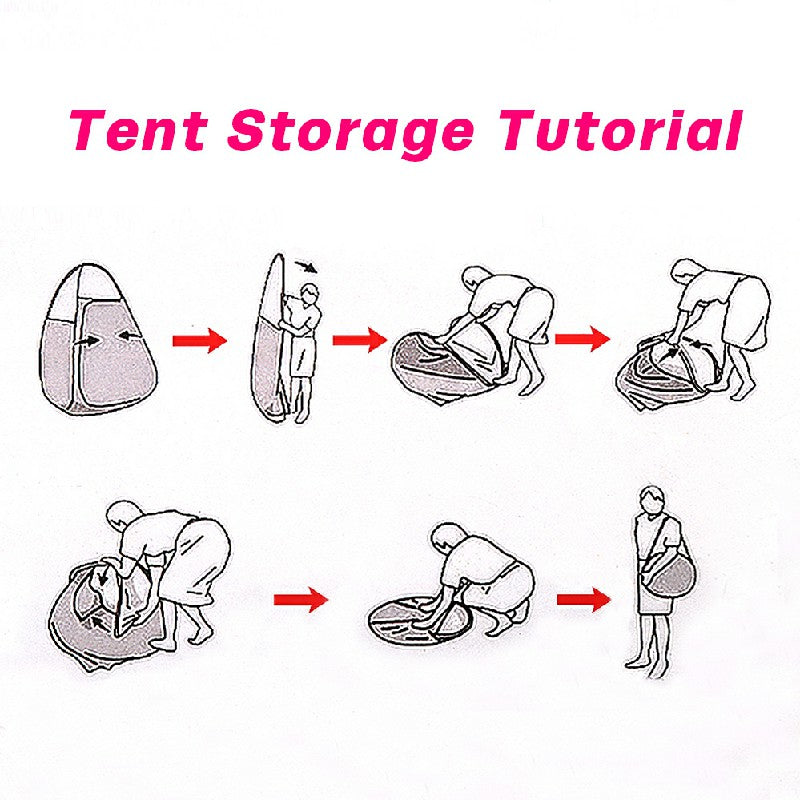 Toilet Shower Tent Pop-up Changing Tent with Tent Bag for Outdoor Travel Camping - Green 🇬🇧