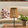 Solar Rattan Table Lamp 🇬🇧