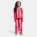 Mini Me Candy Stripe Button Through Pyjama Set - Pink 🇬🇧